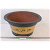 Image 1 : Clay Asian Style Planter - 16.5" x 8"Tall - Chip on Edge, Glued