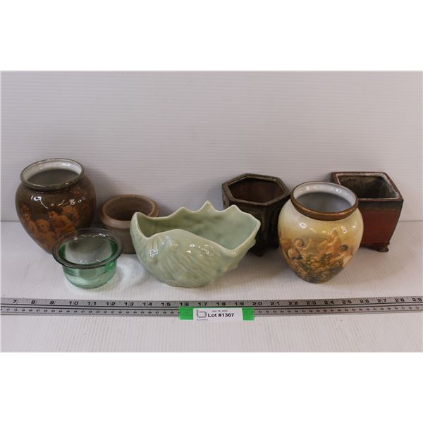 (7) Vases & Home Decor - Various Sizes
