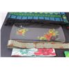 Image 2 : Handwoven Guatemalan Tapestry, Cloth Folding Chair Organizer, Asian Flower Glass Tray, Headbands & B
