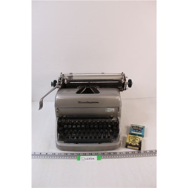 Remington Typewriter w/Ribbon - Slightly Worn