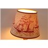 Image 2 : Wooden Sailor Inspired Desk Lamp - 15" Tall - Works