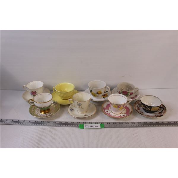 (8) Teacup & Saucers - Miss/Matched Patterns