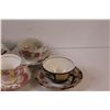 Image 3 : (8) Teacup & Saucers - Miss/Matched Patterns