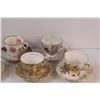 Image 3 : (8) Teacup & Saucers - Miss/Matched Patterns