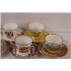 Image 3 : (8) Teacup & Saucers - Miss/Matched Patterns
