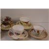 Image 3 : (8) Teacup & Saucers - Miss/Matched Patterns