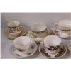 Image 2 : (8) Teacup & Saucers - Miss/Matched Patterns