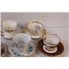 Image 3 : (8) Teacup & Saucers - Miss/Matched Patterns