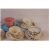 Image 3 : (8) Teacup & Saucers - Miss/Matched Patterns