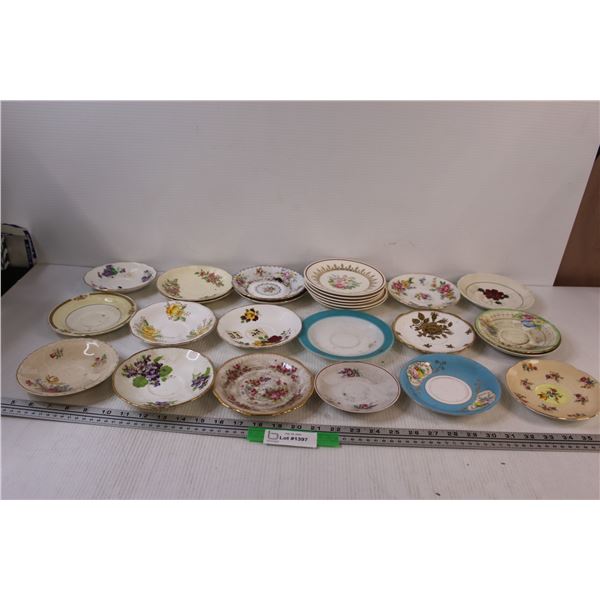 (26) Teacup Saucers - Various Patterns