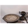Image 2 : Silver Platters & Serving Dishes Lot