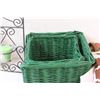 Image 3 : Gingerbread Man Shower Curtain, (2) Wicker Baskets, Candle Holder & Reindeer Tin Box