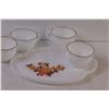 Image 2 : (1) Dainty Tea Cup & Tray w/Extra Cups