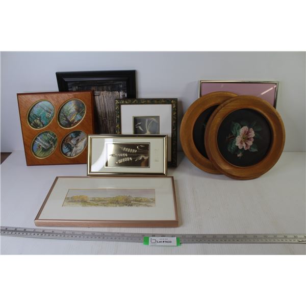 Framed Needle Point - Assorted Pictures (largest is 10" x 12")