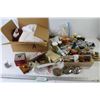 Image 1 : Box of Material - Stapler - Laces - Hooks - Screws - Mics Items