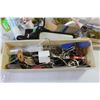 Image 5 : Box of Material - Stapler - Laces - Hooks - Screws - Mics Items