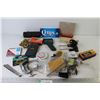 Image 1 : Screw Extractors - Q-Tips - Electro Metalloscope - Stud Finder - Staples - Feeler Gauge - Misc. Item