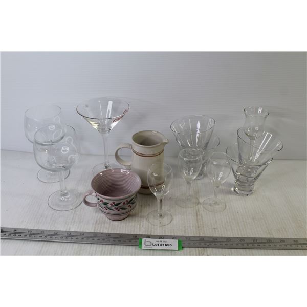 Creamer - Cup - Assorted Glasses