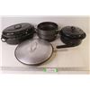 Image 1 : Roasting Pans - Double Boiler Pans - Frying Pan w/Lid