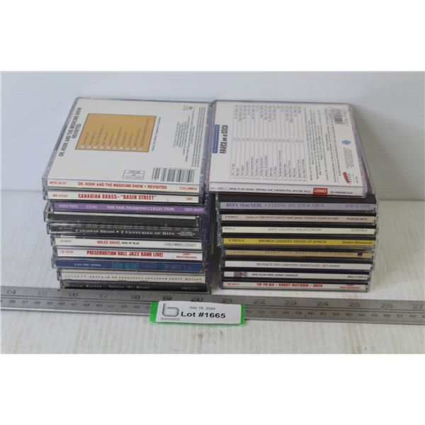 (20) CDs - Dr. Hook - Belafonte - George Segal - Neil Diamond - Miles Davis - Linda Ronstant - Rita