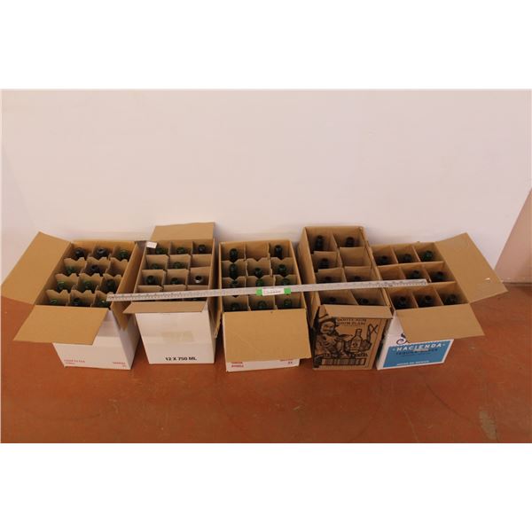 (5) Boxes of Wine Bottles (53 bottles)