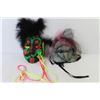 Image 5 : Padded Hangers - Woven Basket - Wire Holders - (2) Masks - Strap - Misc. Items