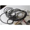 Image 3 : House Wire, Trouble Light, Assorted Electrical Items - (3) Furnace Belts - Misc. Items