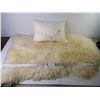 Image 1 : Lambskin Rug and Cushion