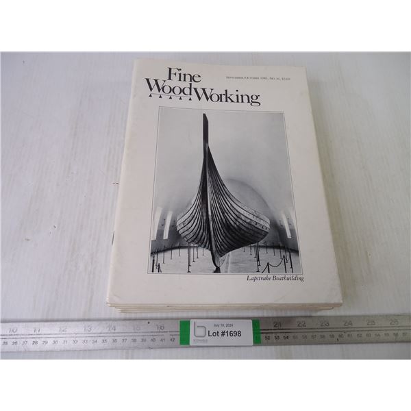 (9) Issues of Fine Wood Working from 1981 and 1982