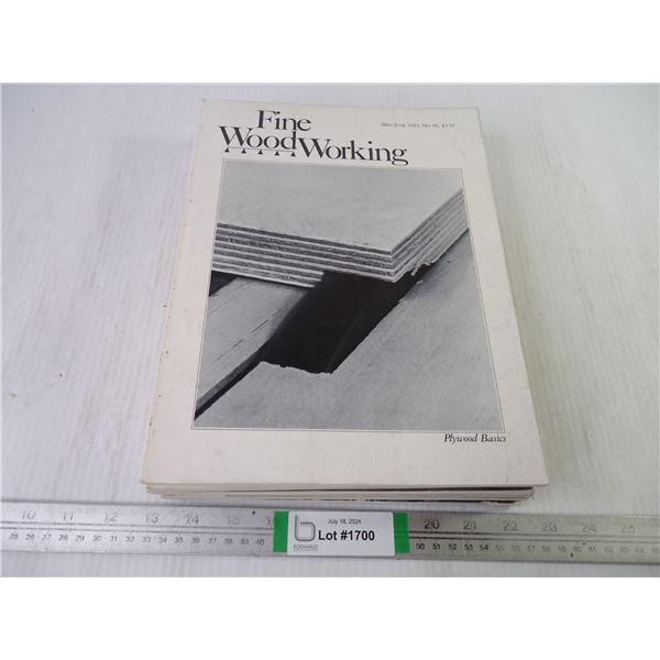 (9) Issues of Fine Wood Working from 1984 and 1985