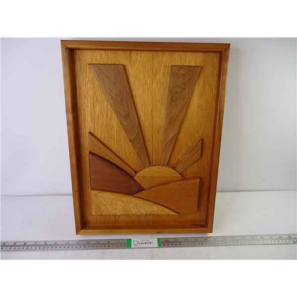 Handcrafted Wood Picture-14"x18.5"