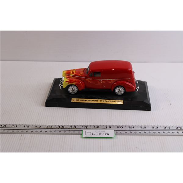 1940 Ford Sedan Delivery Vehicle 1/24 Scale Die Cast on Stand