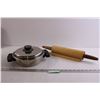 Image 1 : Queen Anne Stainless Steel Pot and Rolling Pin