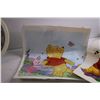 Image 6 : Assorted Winnie the Pooh Bed Room Decor Stickers and Clock
