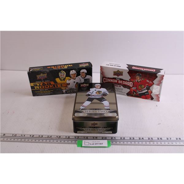 (3) EMPTY Connor Bedard Boxes - Rookie Year