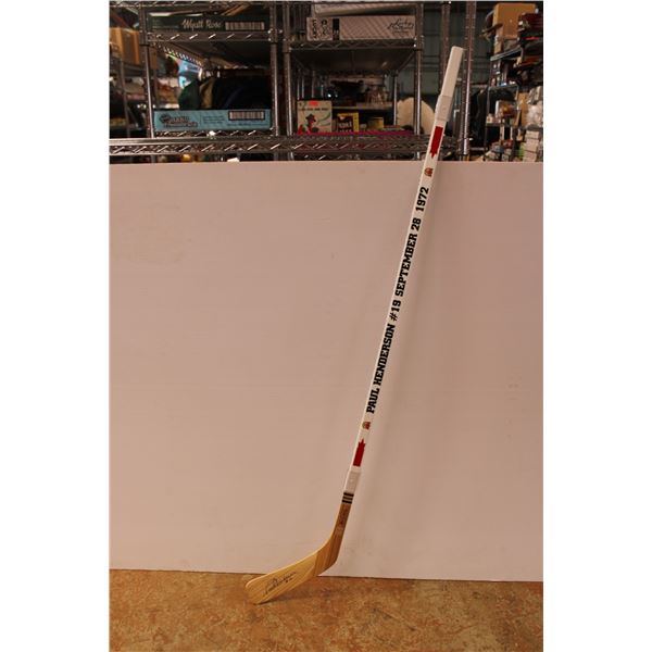 *Limited Edition Paul Henderson Hockey Stick - 407/1972 w/ Certificate of Authenticity