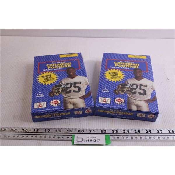 (2) Boxes of 1991 All World Canadian Football Trading Cards CFL
