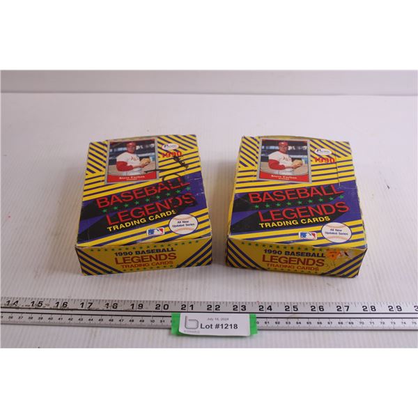 (2) Boxes of 1990 Legends Baseball Trading Cards