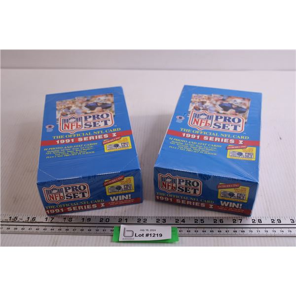 (2) Boxes of 1991 Series I ProSet NFL Trading Cards - Sealed