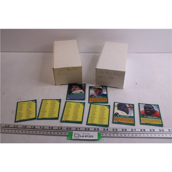 (2) Boxes of 1991 Fleer Football Cards 1-432 Complete