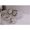 Image 2 : (5) Glass Cannisters + Misc.