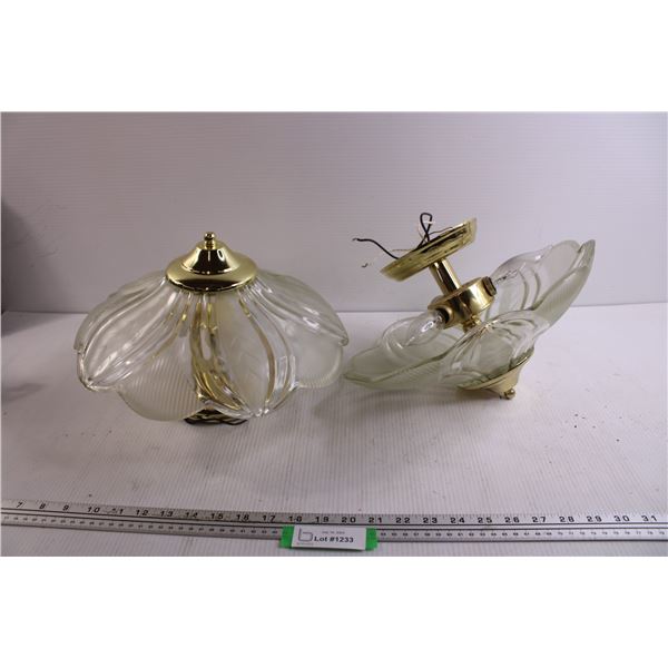 (2) Matching Ceiling Lights