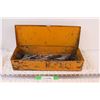 Image 1 : Yellow Metal Tool Box w/Contents - 16" Long
