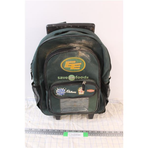 Wheeled Backpack (One Wheels Broken, Zipper Seen some wear)