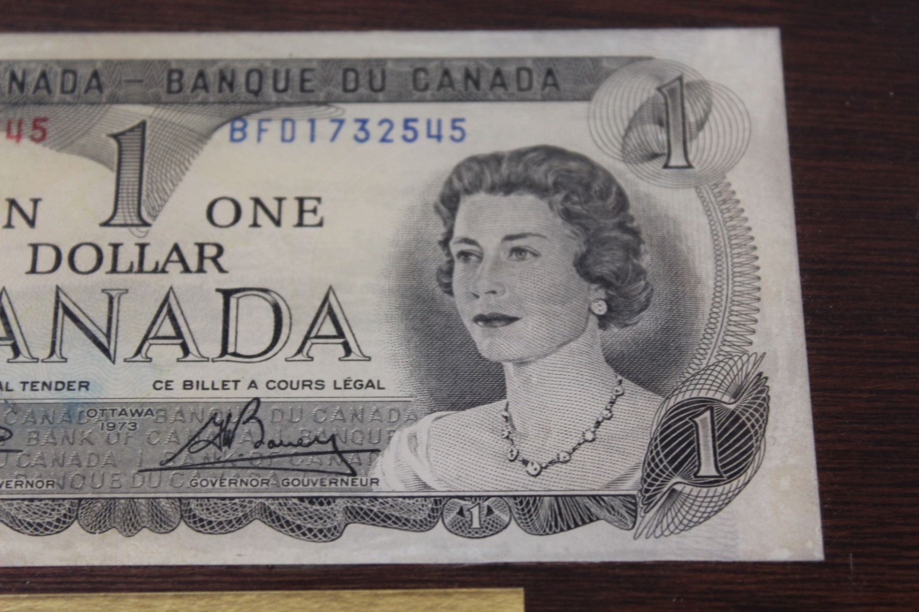 Plaque Of 1973 Canadian Dollar Bill Bodnarus Auctioneering plaque-of-1973-canadian-dollar-bill-bodnarus-auctioneering
