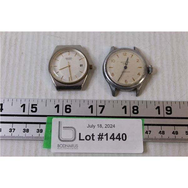 (2) Watches (No Bands, as is)