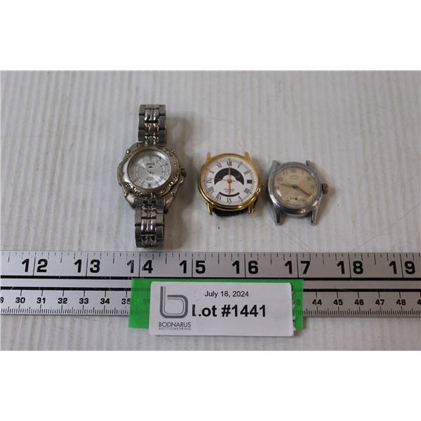 (1) Roots Watch, as is (2) Watches (No Bands, as is)