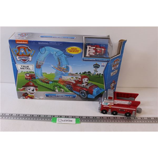 Paw Patrol Vehicle Play Set - as is