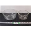 Image 1 : (2) Glass Mixing Bowls - 9" & 7"