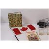 Image 2 : Mini Canadian Flags, Speakers(Untested), Book, Candleholders, Misc.